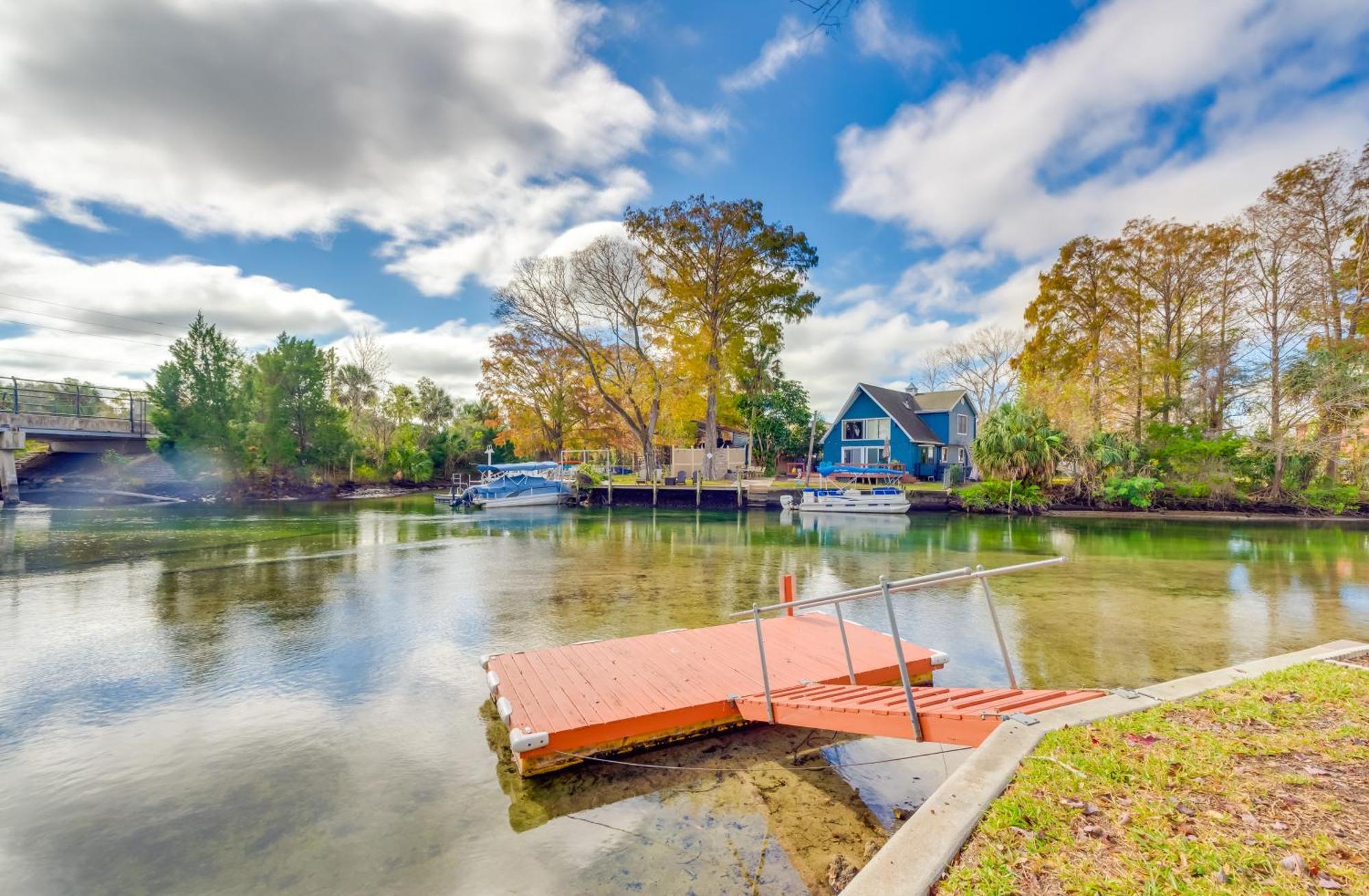 Weeki Wachee River Home On Main River By Park! Spring Hill Exteriör bild